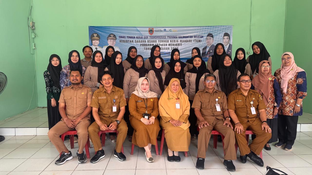 Kegiatan Sarana Usaha Tenaga Kerja Mandiri (TKM) Program Latihan Menjahit TA 2026